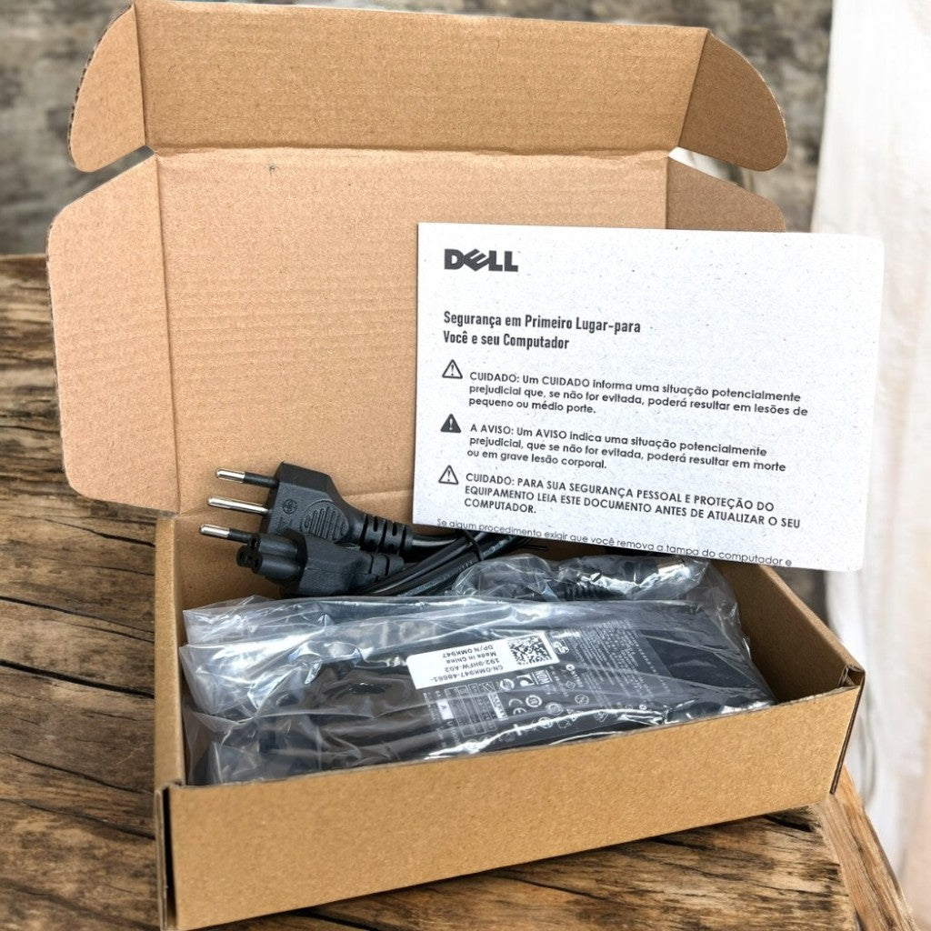 Fonte para Notebook Dell 19.5V 65W, Conector 4.5x3.0mm, Compatível com Dell Inspiron 11/13/14/15, XPS 13, Latitude 13/14, Vostro 14/15 45w