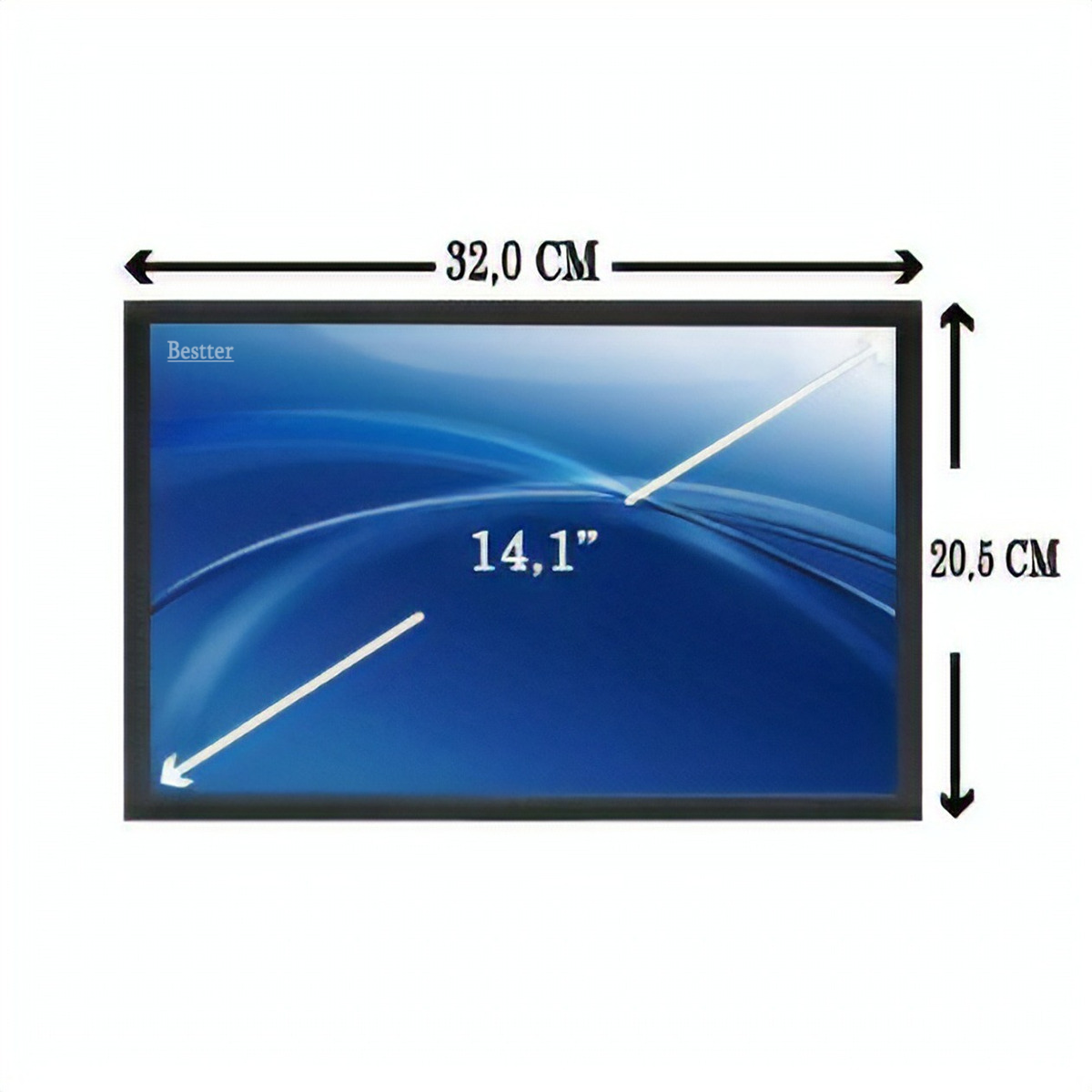 Tela 14.1" Lcd Para Notebook HP Pavilion DV4-1165TX