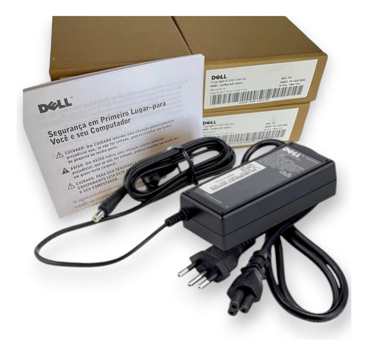 Fonte para Notebook Dell 19.5V 65W, Conector 4.5x3.0mm, Compatível com Dell Inspiron 11/13/14/15, XPS 13, Latitude 13/14, Vostro 14/15 45w