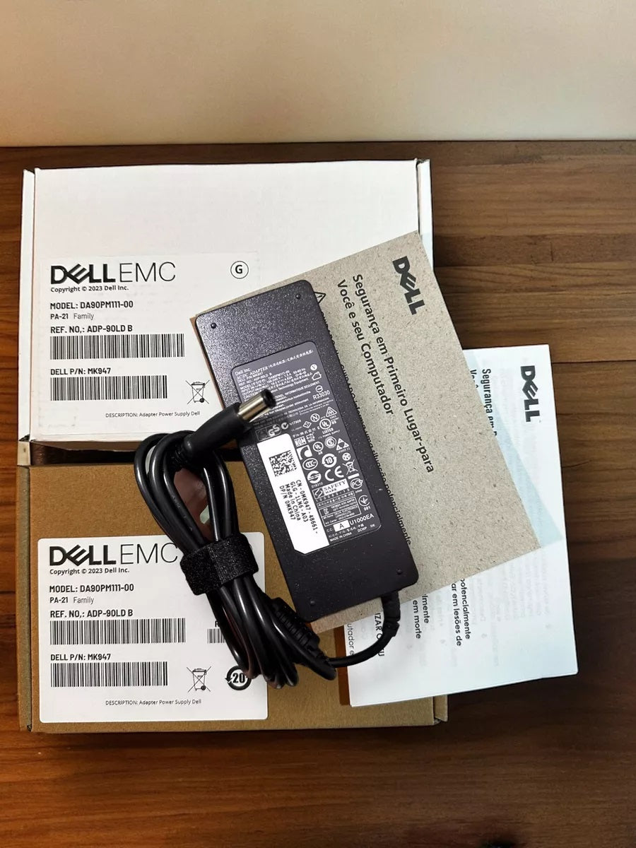 Fonte Carregador Notebook Dell 19,5v 4,62a 90w Plug Grosso 7.4mmx5.0mm