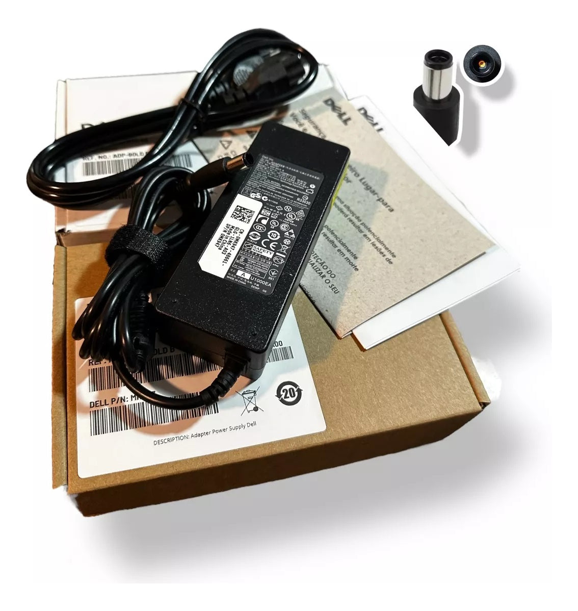 Fonte Carregador Compatível com Dell Inspiron Plug 4.5 X 3.0mm 65w LA65NS2-01 Inspiron 14 5000 (5458) etc.