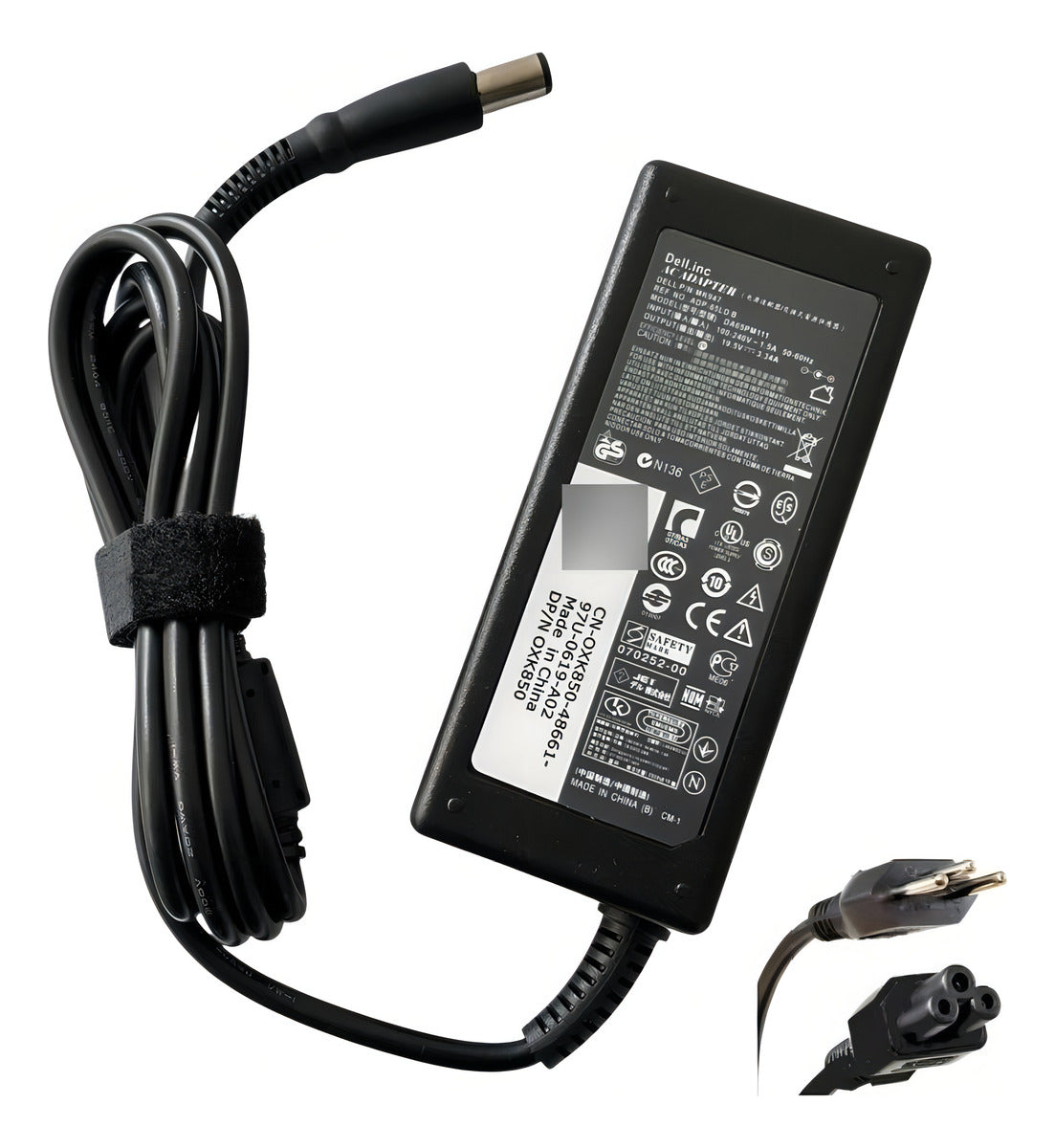 Fonte Carregador Compatível com Dell Inspiron Plug 4.5 X 3.0mm 65w LA65NS2-01 Inspiron 14 5000 (5458) etc.