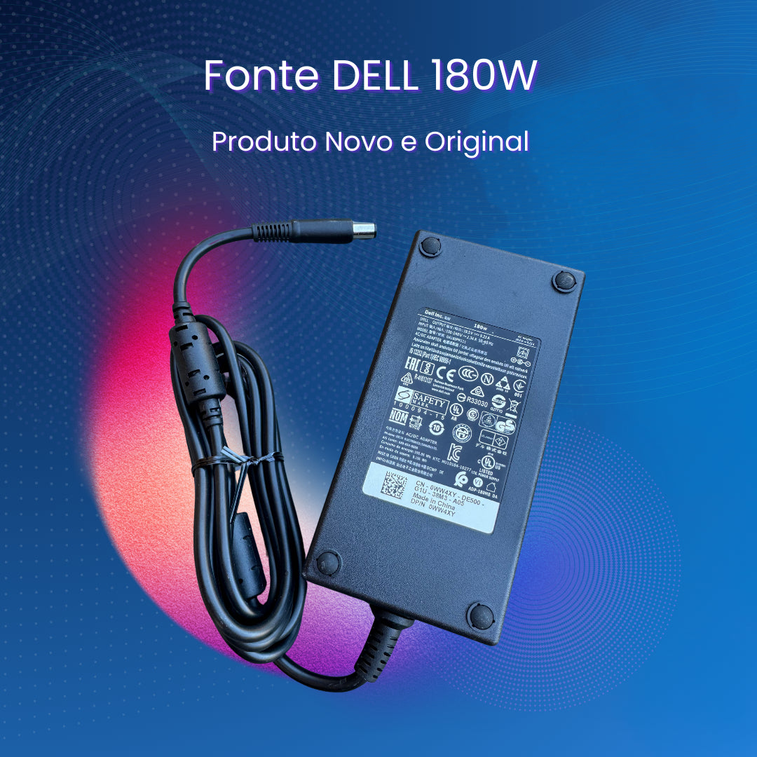 Fonte Carregador Dell 180w 19.5v Precision Vostro Alienware