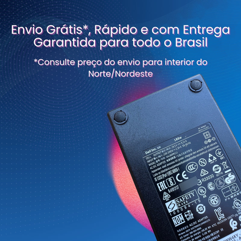 Fonte Carregador Dell 180w 19.5v Precision Vostro Alienware